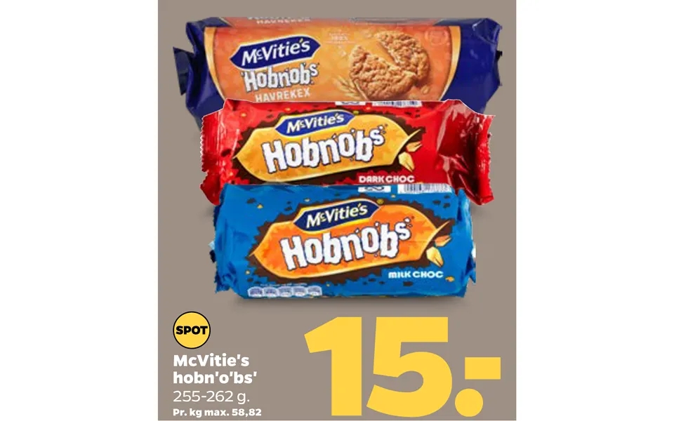 Mcvitie s hobn o bs