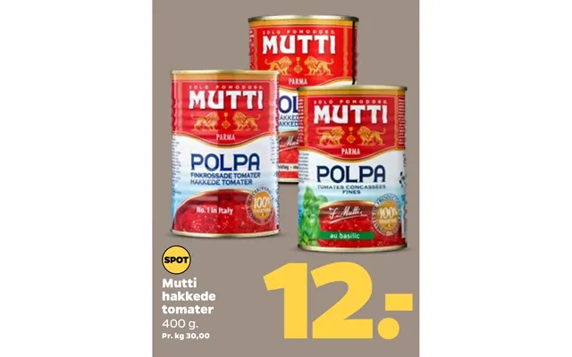 Mutti chopped tomatoes product image