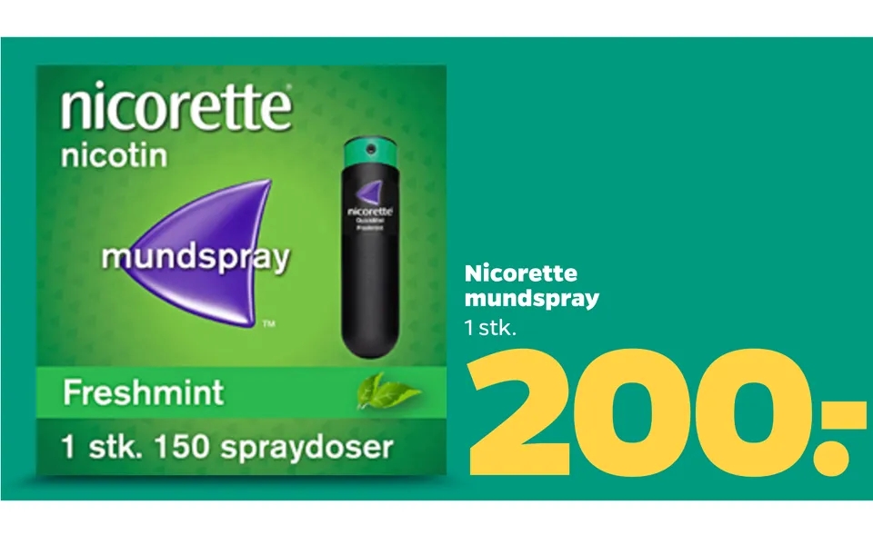 Nicorette mouthsprays