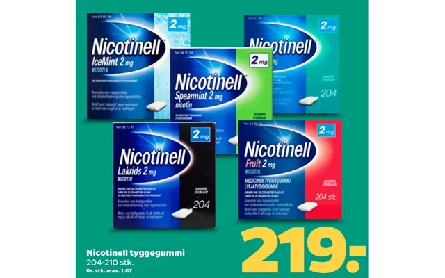 Nicotinell gum product image