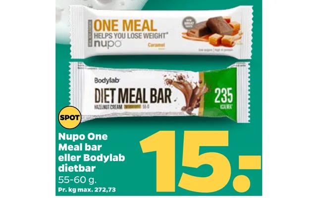 Nupo one meal bar or bodylab dietbar product image