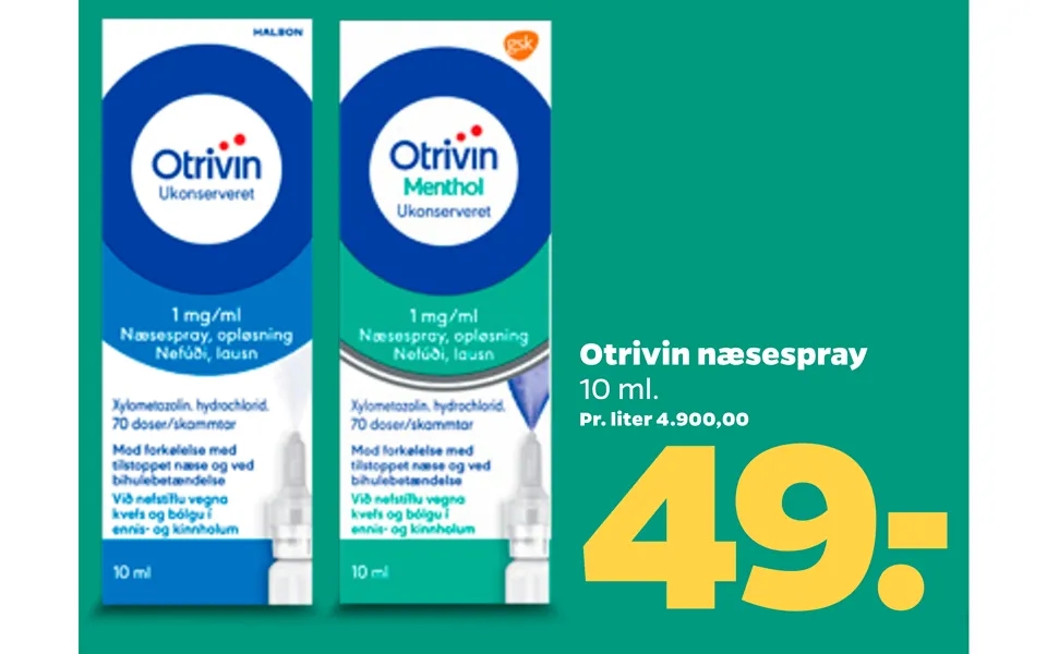 Otrivin nasal spray