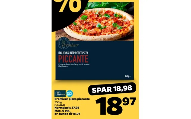 Premieur pizza piccante product image