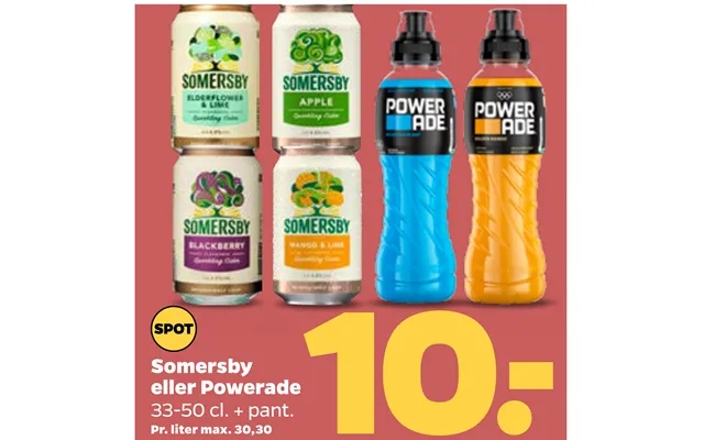 Somersby Eller Powerade product image