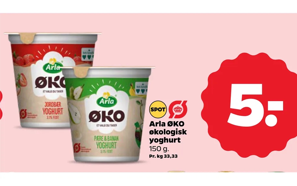 Arla eco organic yogurt