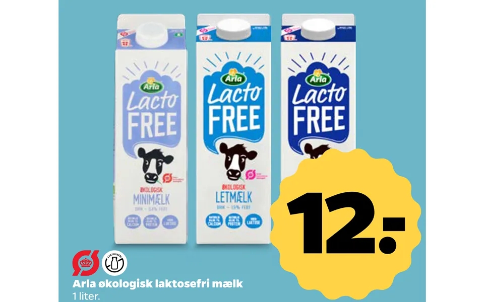 Arla organic lactose free milk