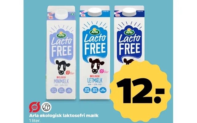 Arla organic lactose free milk product image