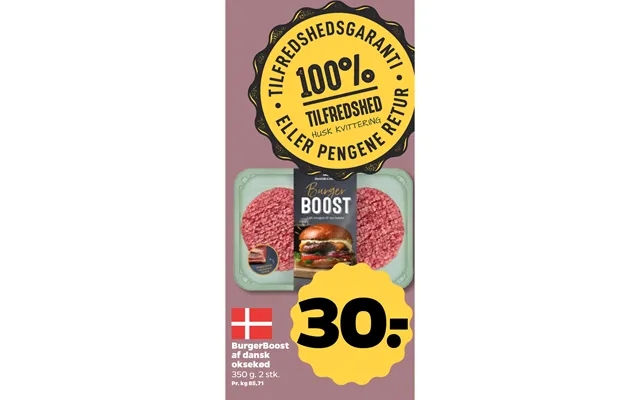 Burgerboost of danish beef product image