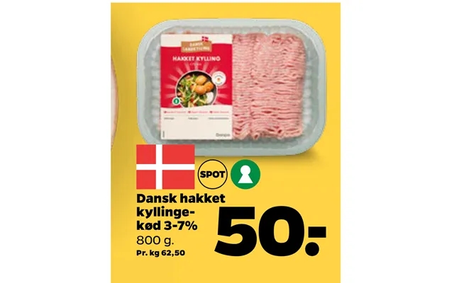 Dansk Hakket Kyllingekød 3-7% product image