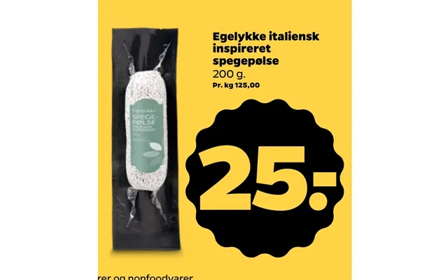 Egelykke italian inspired salami product image