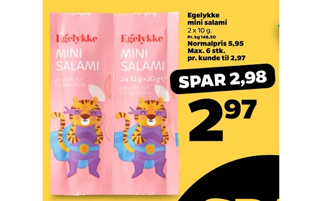 Egelykke mini salami product image