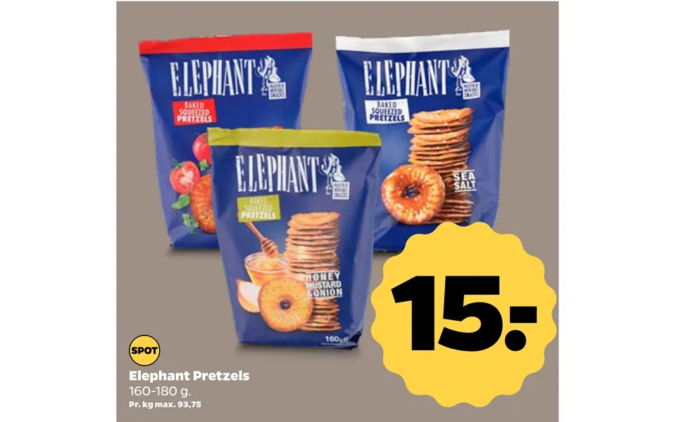 Elephant Pretzels