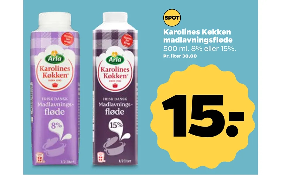 Karolines kitchen cooking cream