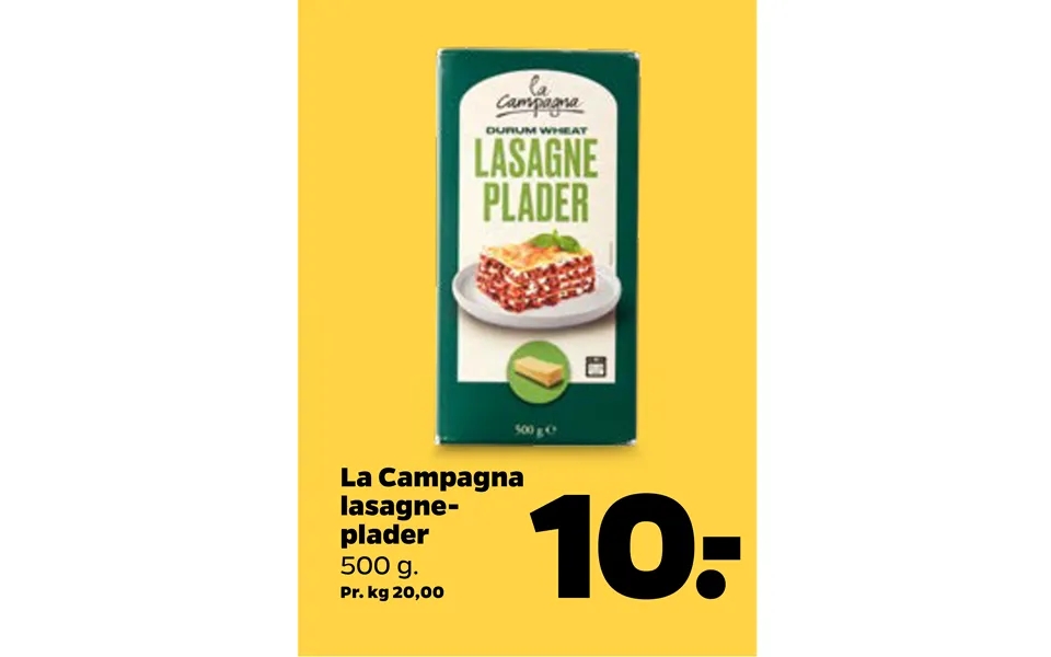 La countryside lasagne sheets