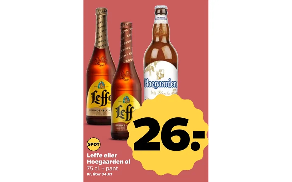 Leffe or hoegaarden beer