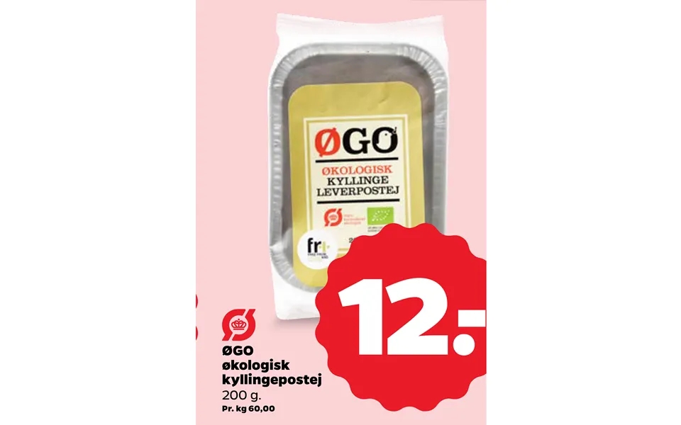 Øgo organic kyllingepostej