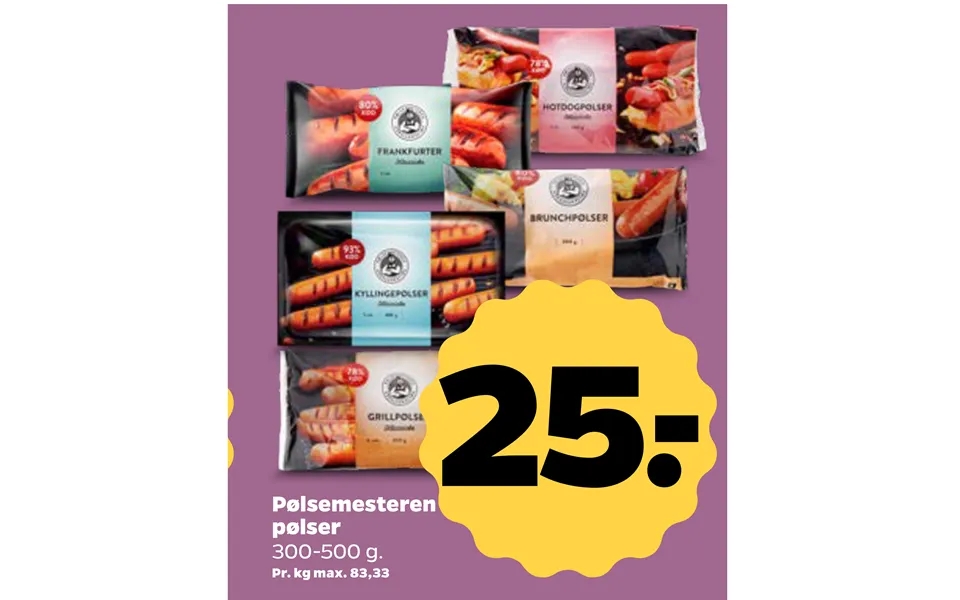 Pølsemesteren sausages