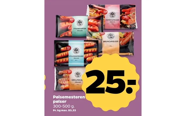 Pølsemesteren sausages product image