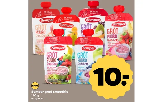 Semper porridge smoothie product image