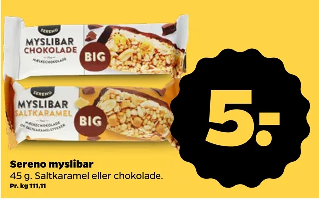 Sereno muesli bar product image