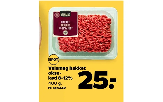 Velsmag Hakket Oksekød 8-12% product image