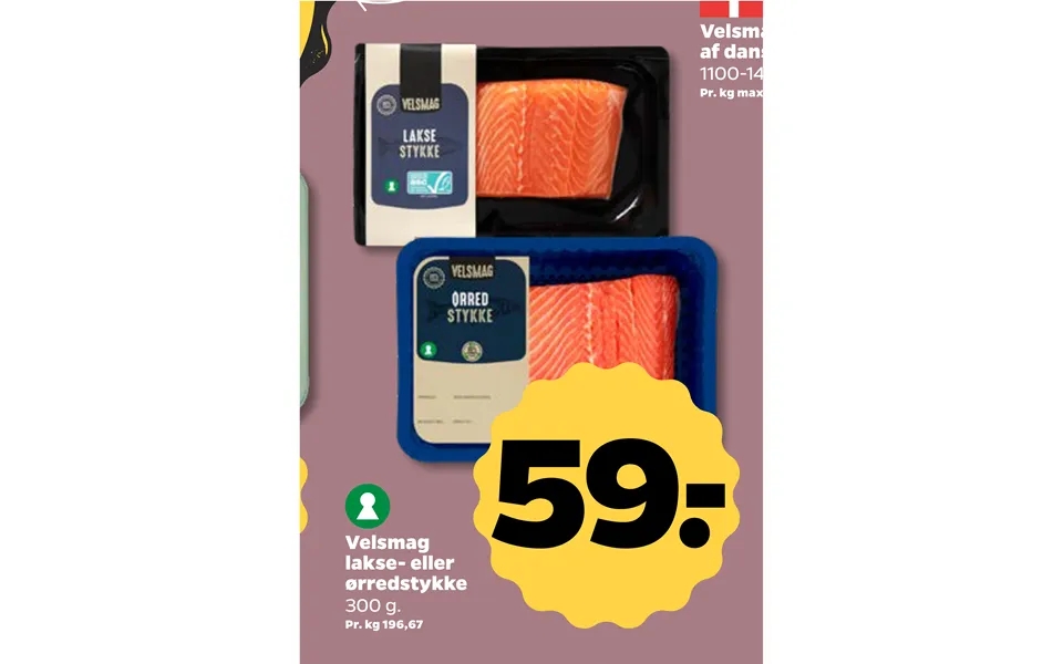 Palatability salmon - or ørredstykke