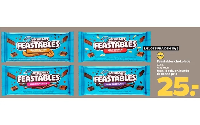 Feastables chocolate product image