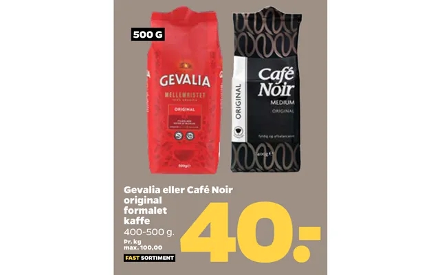 Gevalia Eller Café Noir Original Formalet Kaffe product image