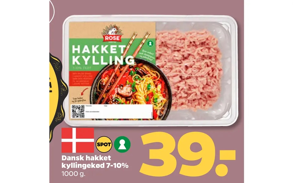 Danish chopped chicken meat 7-10%