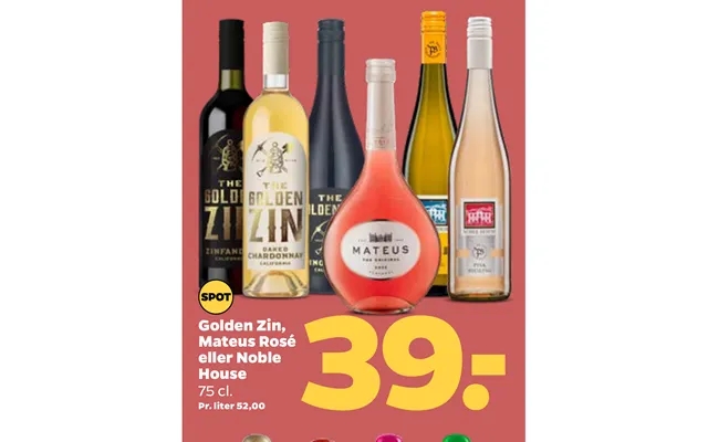 Golden zin, mateus rose or noble house product image