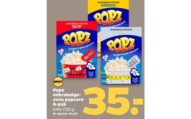 Popz ovens popcorn product image