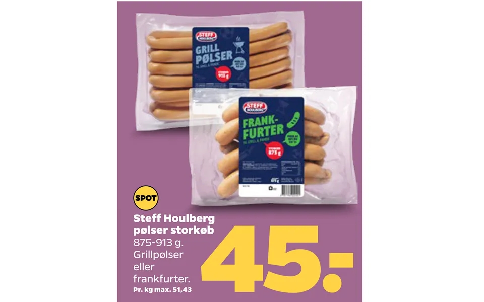 Steff houlberg sausages bulk purchase