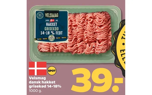 Velsmag Dansk Hakket Grisekød 14-18% product image