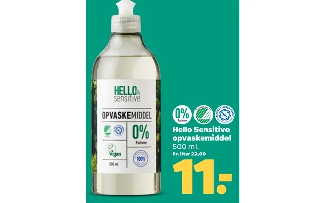 Hello sensitive dish soap product image