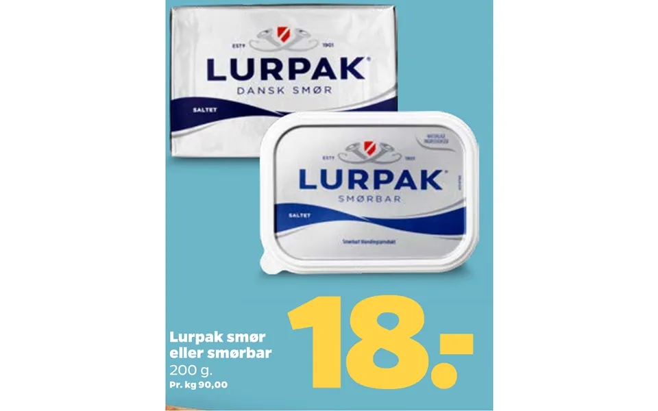 Lurpak butter or spreadable