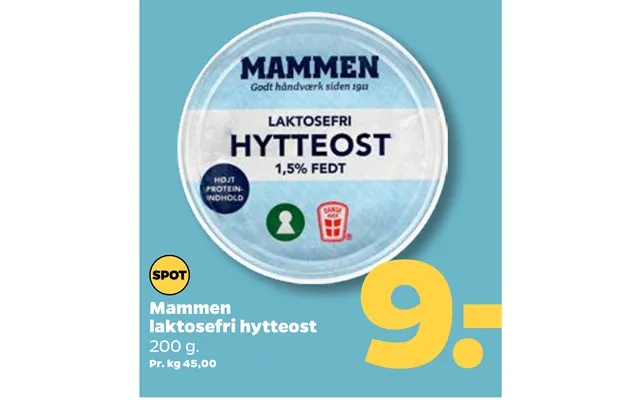 Mammen lactose free cottage cheese product image