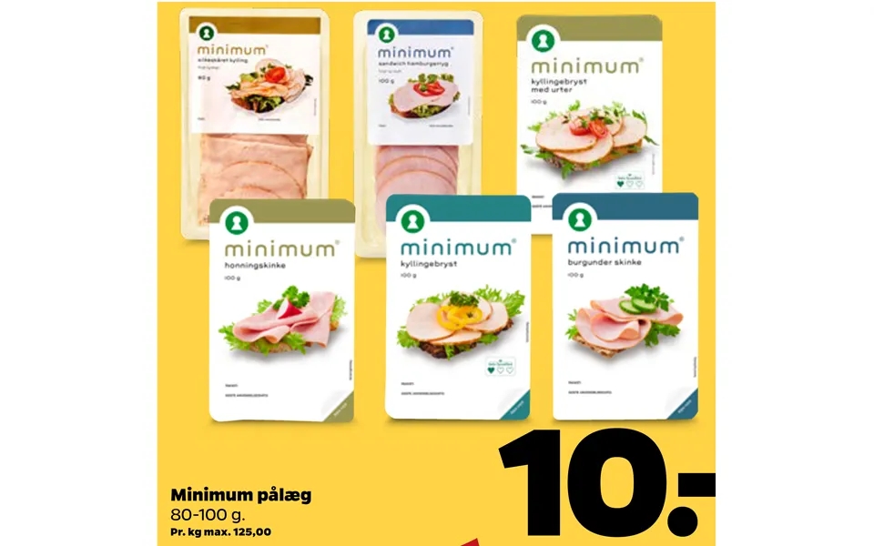 Minimum cold cuts