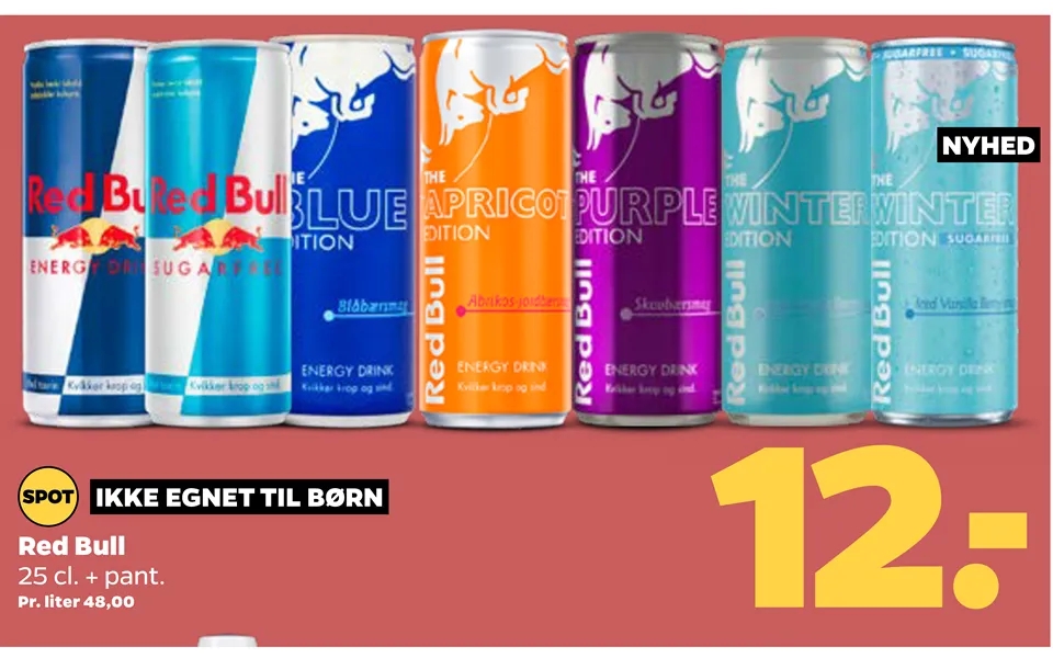 Nyhed Ikke Egnet Til Børn Red Bull