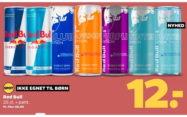 News not suitable to children red bull product image