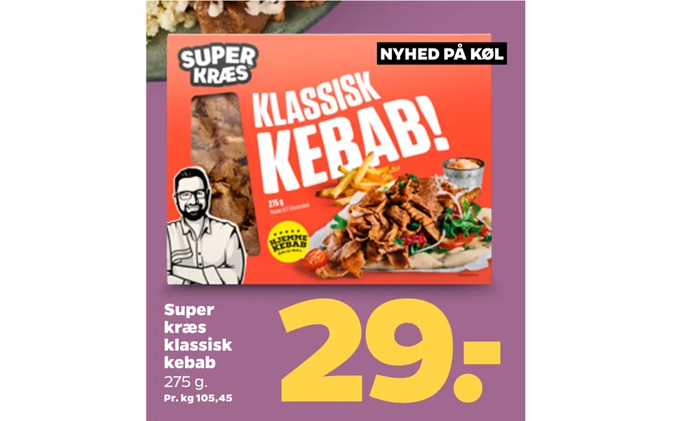 Nyhed På Køl Super Klassisk Kebab