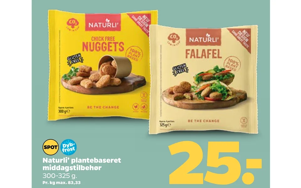 Natura’ plant-based middagstilbehør