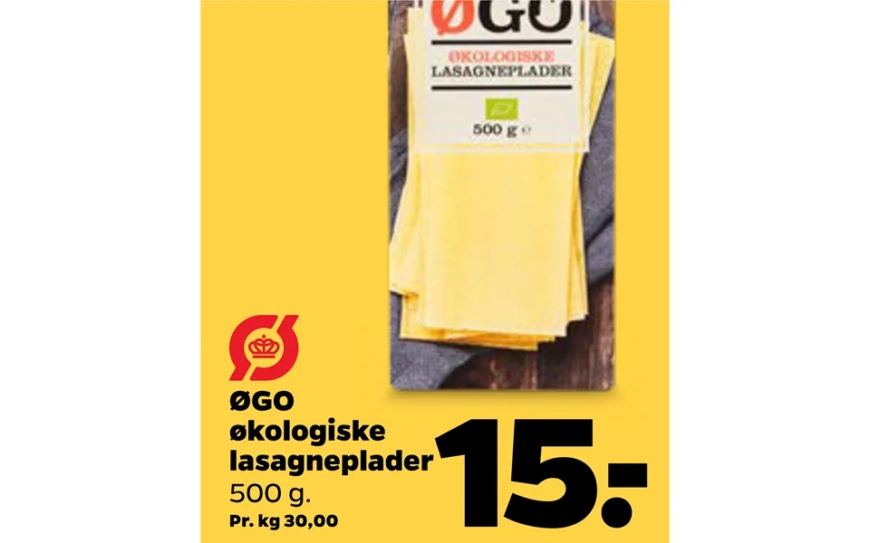 Øgo Økologiske Lasagneplader