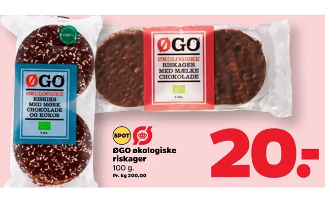 Øgo organic rice cakes product image