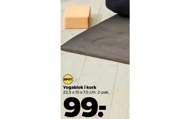 Yoga block in cork product image