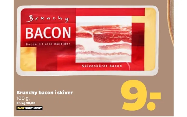 Brunchy bacon in slices product image