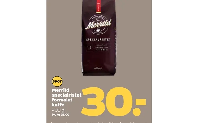 Merrild Specialristet Formalet Kaffe product image