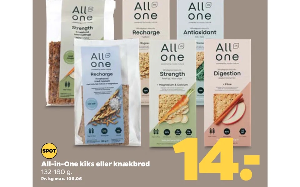 All-in-one Kiks Eller Knækbrød