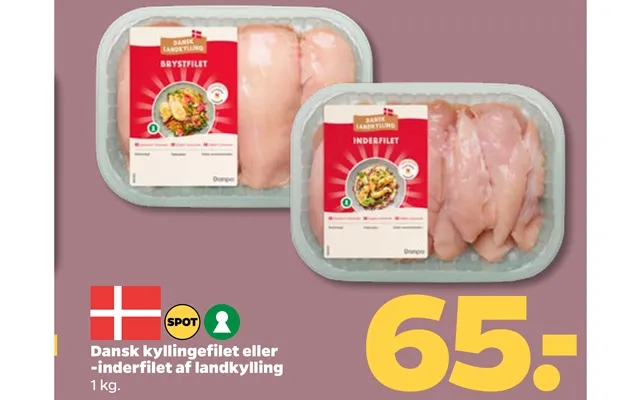Danish chicken fillet or - inner fillet of landkylling product image