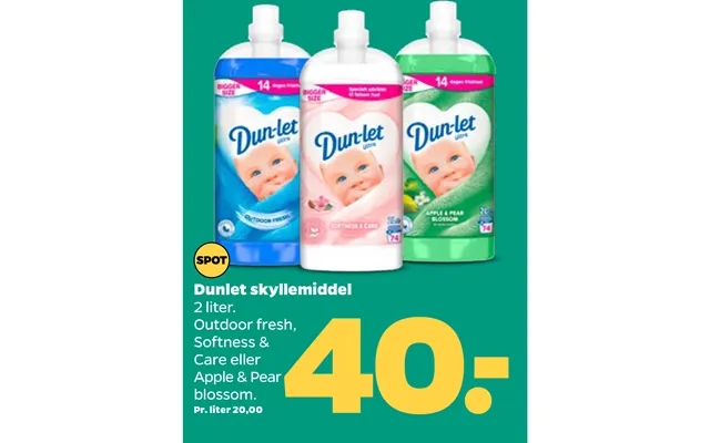 Dunlet fabric softener product image