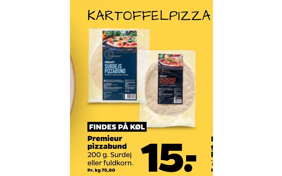 Findes På Køl Premieur Pizzabund